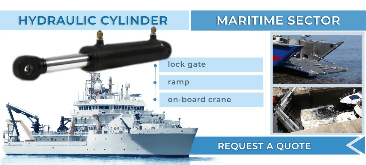 Marine hydraulic cylinder